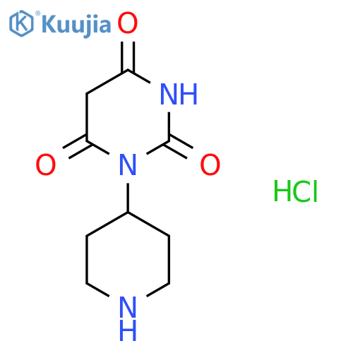1-(Piperidin-4-yl)pyrimidine-2,4,6(1H,3H,5H)-trione hydrochloride structure