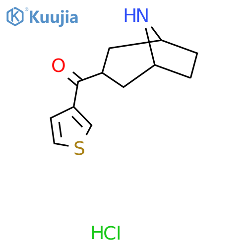 (8-Azabicyclo[3.2.1]octan-3-yl)(thiophen-3-yl)methanone hydrochloride structure
