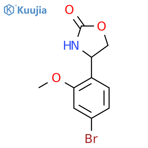 4-(4-Bromo-2-methoxyphenyl)-1,3-oxazolidin-2-one structure