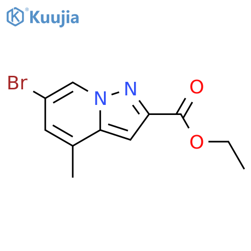 ethyl 6-bromo-4-methyl-pyrazolo[1,5-a]pyridine-2-carboxylate structure