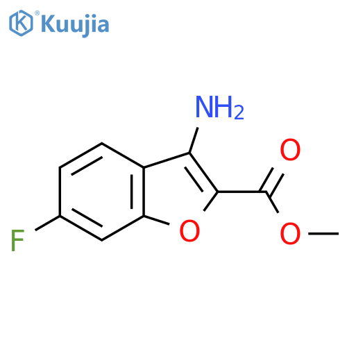 3-Amino-6-fluoro-benzofuran-2-carboxylic acid methyl ester structure