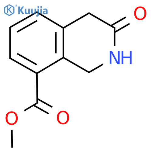Methyl 3-oxo-2,4-dihydro-1H-isoquinoline-8-carboxylate structure