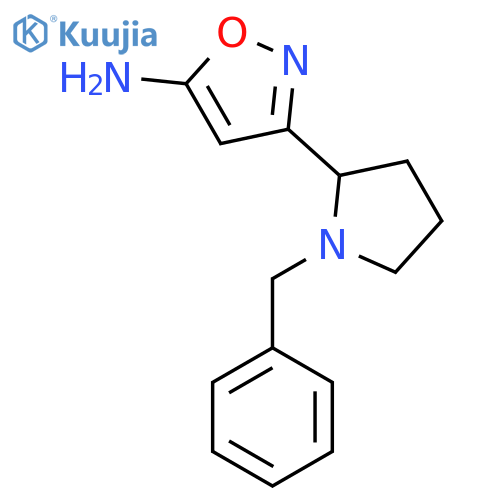 3-(1-Benzylpyrrolidin-2-yl)isoxazol-5-amine structure