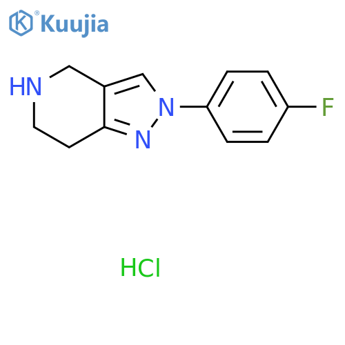 2-(4-Fluoro-Phenyl)-4,5,6,7-Tetrahydro-2h-Pyrazolo4,3-Cpyridine Hydrochloride structure