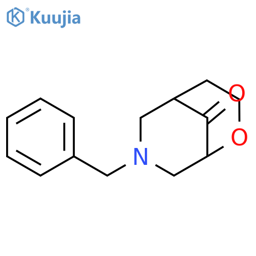 2-Oxa-7-azabicyclo[3.3.1]nonan-9-one, 7-(phenylmethyl)- structure