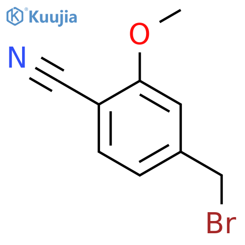 4-(bromomethyl)-2-methoxy-benzonitrile structure