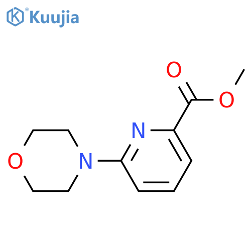 Methyl 6-(morpholin-4-YL)pyridine-2-carboxylate structure