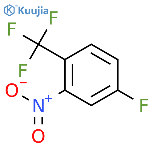 4-fluoro-2-nitro-1-(trifluoromethyl)benzene structure