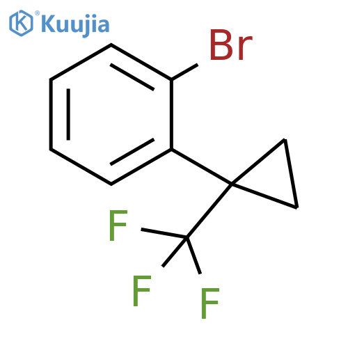 1-bromo-2-[1-(trifluoromethyl)cyclopropyl]benzene structure