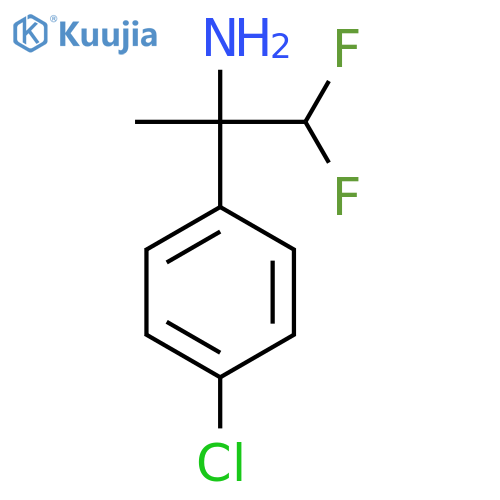 2-(4-Chlorophenyl)-1,1-difluoropropan-2-amine structure