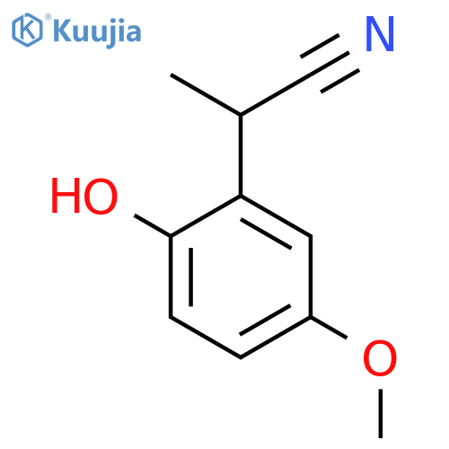 2-(2-Hydroxy-5-methoxyphenyl)propanenitrile structure
