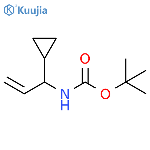 tert-butyl 1-cyclopropylallylcarbamate structure