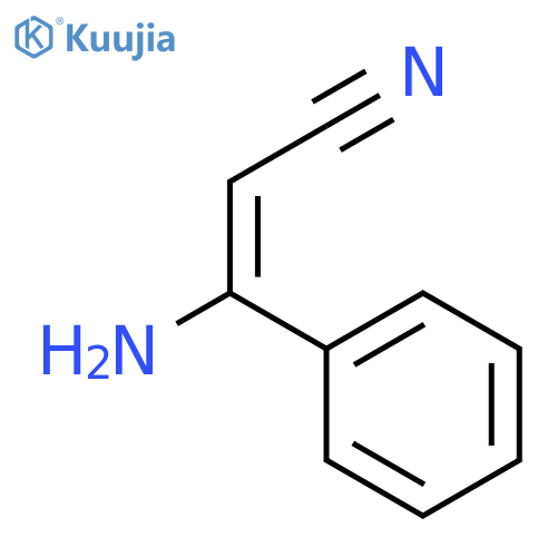3-amino-3-phenylprop-2-enenitrile structure