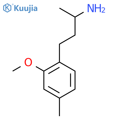 4-(2-Methoxy-4-methylphenyl)butan-2-amine structure