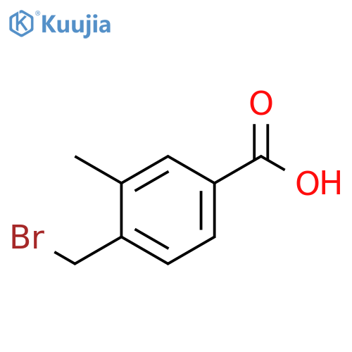 Benzoic acid, 4-(bromomethyl)-3-methyl- structure