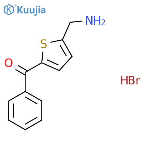 1-(5-benzoylthiophen-2-yl)methanamine hydrobromide structure