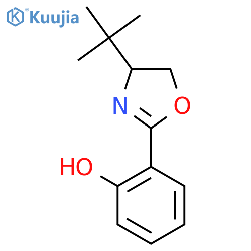 2-(4-Tert-butyl-4,5-dihydro-1,3-oxazol-2-YL)phenol structure
