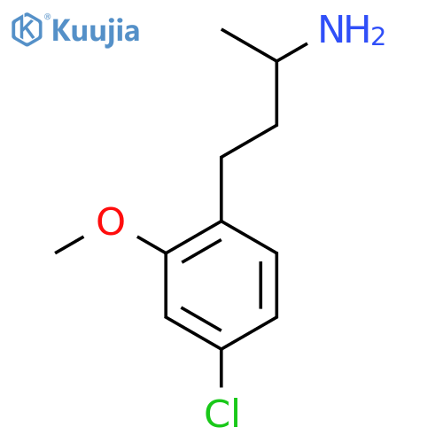 4-(4-Chloro-2-methoxyphenyl)butan-2-amine structure