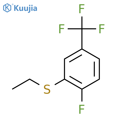Ethyl(2-fluoro-5-(trifluoromethyl)phenyl)sulfane structure