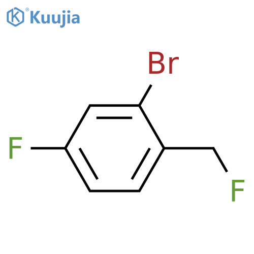 Benzene, 2-bromo-4-fluoro-1-(fluoromethyl)- structure
