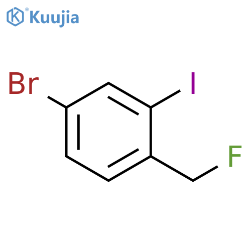 Benzene, 4-bromo-1-(fluoromethyl)-2-iodo- structure
