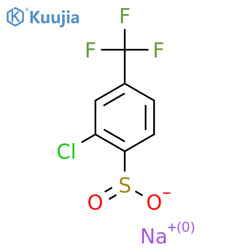 2-Chloro-4-(trifluoromethyl)benzenesulfinic acid sodium salt structure