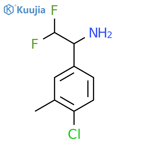 1-(4-Chloro-3-methylphenyl)-2,2-difluoroethan-1-amine structure