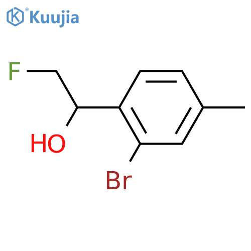 2-Bromo-α-(fluoromethyl)-4-methylbenzenemethanol structure