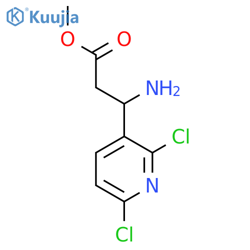 Methyl 3-amino-3-(2,6-dichloropyridin-3-yl)propanoate structure