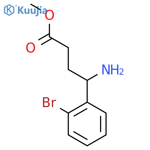 Methyl 4-amino-4-(2-bromophenyl)butanoate structure