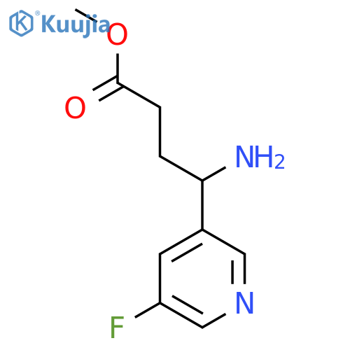 Methyl 4-amino-4-(5-fluoropyridin-3-yl)butanoate structure