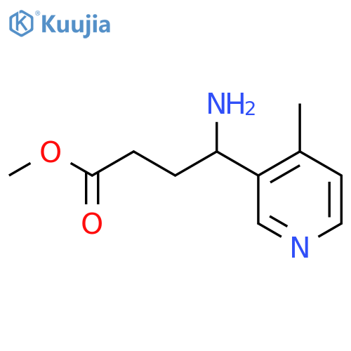 Methyl 4-amino-4-(4-methylpyridin-3-yl)butanoate structure
