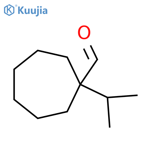 1-(Propan-2-yl)cycloheptane-1-carbaldehyde structure