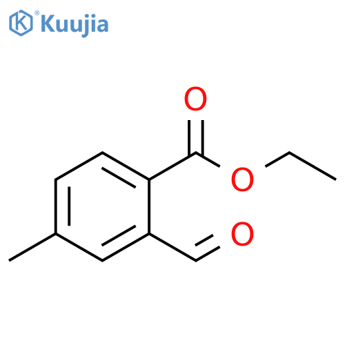 Benzoic acid, 2-formyl-4-methyl-, ethyl ester structure