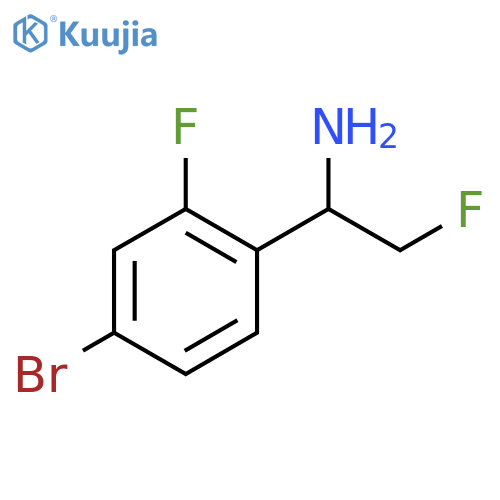 Benzenemethanamine, 4-bromo-2-fluoro-α-(fluoromethyl)- structure