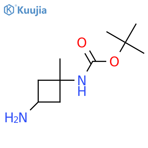 tert-Butyl n-(3-amino-1-methylcyclobutyl)carbamate structure