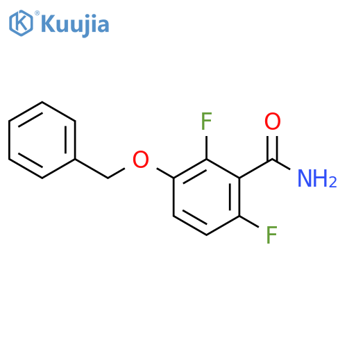 2,6-Difluoro-3-(phenylmethoxy)benzamide structure