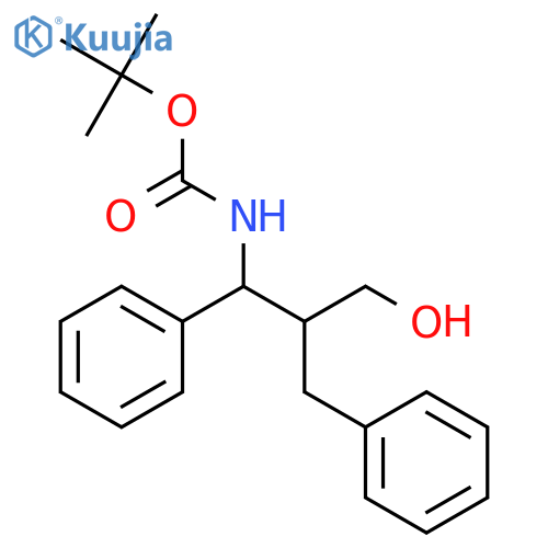 Carbamic acid, N-[2-(hydroxymethyl)-1,3-diphenylpropyl]-, 1,1-dimethylethyl ester structure