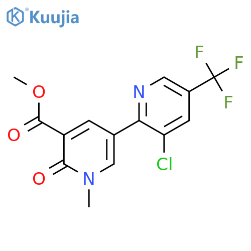 Methyl 3-chloro-1'-methyl-6'-oxo-5-(trifluoromethyl)-1',6'-dihydro-2,3'-bipyridine-5'-carboxylate structure