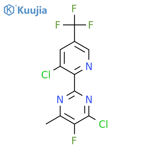 4-Chloro-2-(3-chloro-5-(trifluoromethyl)pyridin-2-yl)-5-fluoro-6-methylpyrimidine structure