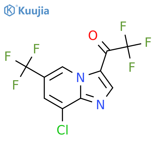 1-(8-Chloro-6-(trifluoromethyl)imidazo1,2-apyridin-3-yl)-2,2,2-trifluoroethanone structure