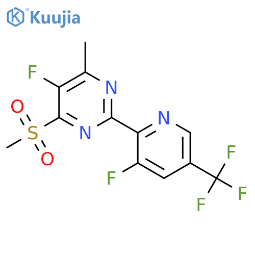 5-Fluoro-2-(3-fluoro-5-(trifluoromethyl)pyridin-2-yl)-4-methyl-6-(methylsulfonyl)pyrimidine structure