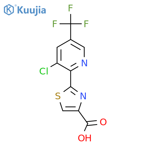 2-(3-Chloro-5-(trifluoromethyl)pyridin-2-yl)thiazole-4-carboxylic acid structure