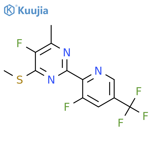 5-Fluoro-2-(3-fluoro-5-(trifluoromethyl)pyridin-2-yl)-4-methyl-6-(methylthio)pyrimidine structure