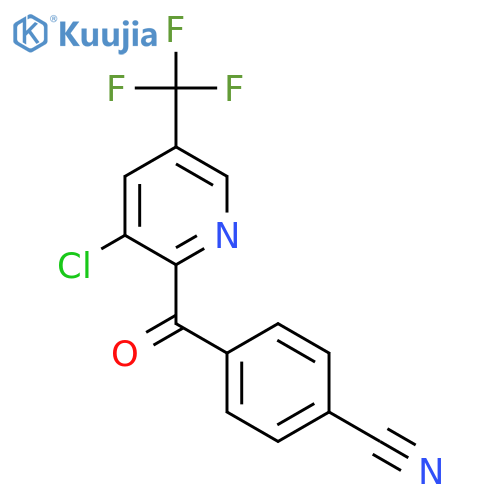 4-(3-Chloro-5-(trifluoromethyl)picolinoyl)benzonitrile structure