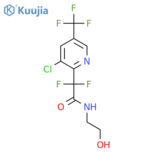 2-(3-Chloro-5-(trifluoromethyl)pyridin-2-yl)-2,2-difluoro-N-(2-hydroxyethyl)acetamide structure