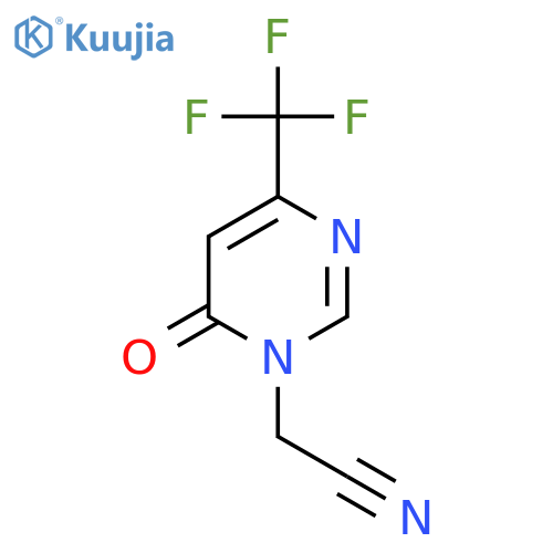 2-(6-Oxo-4-(trifluoromethyl)pyrimidin-1(6H)-yl)acetonitrile structure