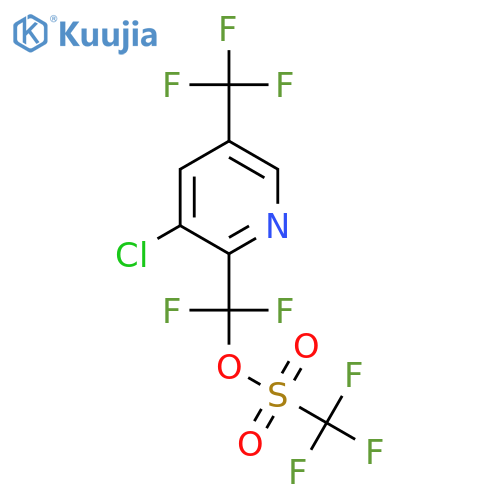 (3-Chloro-5-(trifluoromethyl)pyridin-2-yl)difluoromethyl trifluoromethanesulfonate structure