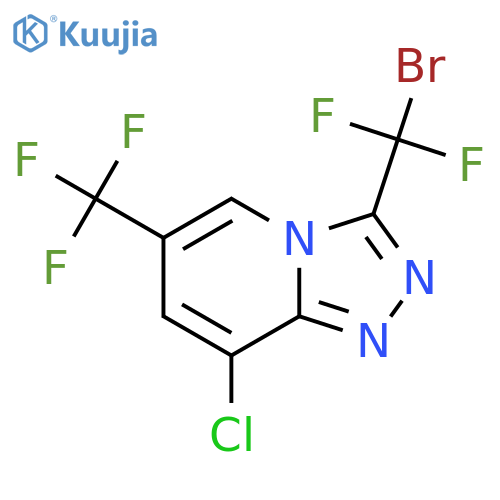 3-(Bromodifluoromethyl)-8-chloro-6-(trifluoromethyl)-1,2,4triazolo4,3-apyridine structure