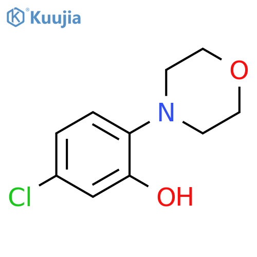 5-Chloro-2-morpholinophenol structure